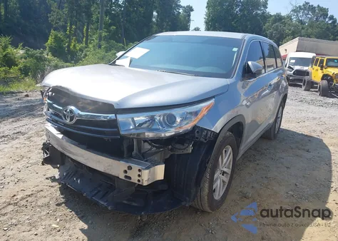 2016 Toyota Highlander Le из США, поврежденный, VIN 5TDZARFH0GS020861